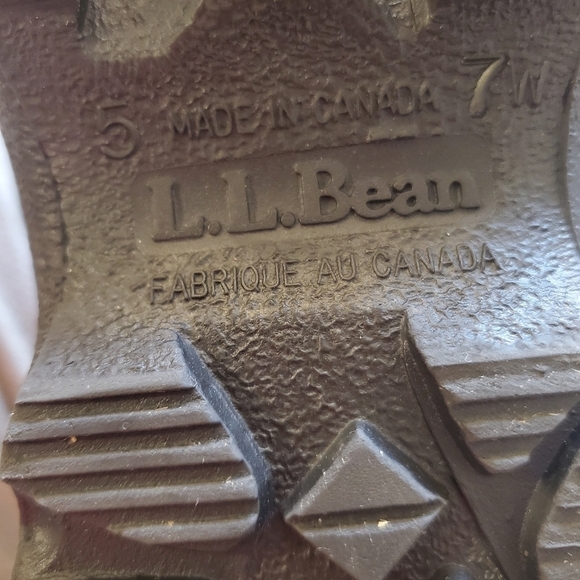 L.l.bean Men Snow‎ Boat Size 7 W 5 Made In Canada. - Picture 8 of 12